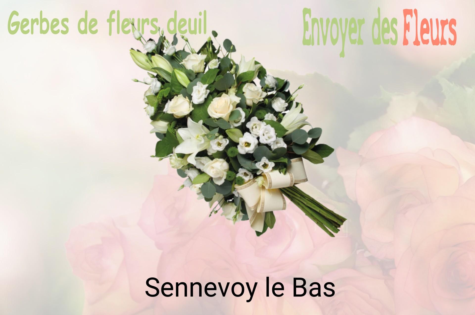 Gerbe de fleurs de deuil livrée à Sennevoy-le-Bas